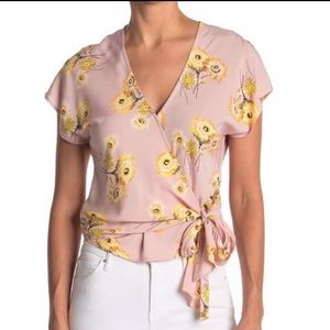 MADEWELL Twiggy Wisteria Floral Wrap top